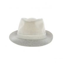 Chapeau Trilby Lin Blanc - Traclet - 59 cm - Lin - Italie