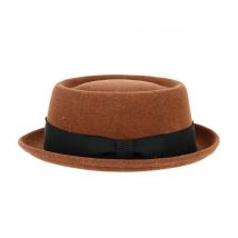Chapeau Porkpie Darron Marron - Bailey - M - 56/57 cm - Feutre laine - Etats Unis d'Amérique