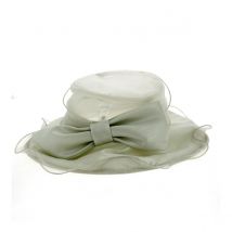 Chapeau de Cérémonie Elira Blanc - Traclet