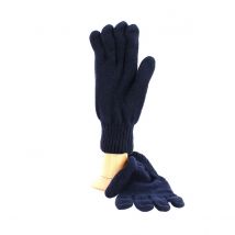 Gants en laine bleu marine - Traclet - Taille unique - Polyamide - Italie