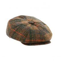 Casquette Irlandaise Frank Laine Marron carreaux TRACLET - 58 cm - Laine - Europe
