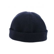 Bonnet docker laine bleu marine - Crambes - L - 58-59 cm - laine/polyamide - France