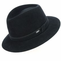 Chapeau Traveller Sportlux Feutre Poil Noir - Guerra - 60 cm - Feutre poil - Italie