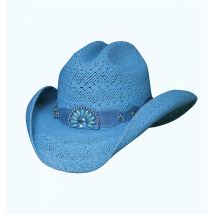 Chapeau Western Take It Easy - Bullhide - Montecarlo Hat Co - Turquoise - M - 56/57 cm - Paille - Colombie