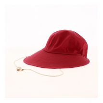 Casquette Visière Nadine Coton Rouge - Crambes