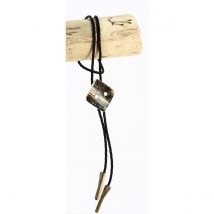 Bolo Tie - Cravate Ivoire Nacre/Mammouth Fossile 13 - Traclet