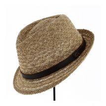 Chapeau Trilby Morris Paille Raphia - Göttmann - 57 cm - Paille - Chine