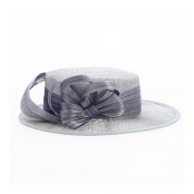 Chapeau de cérémonie Sidonie Lilas - Traclet - 57 cm - Paille - France