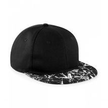 Casquette visière noir/blanc