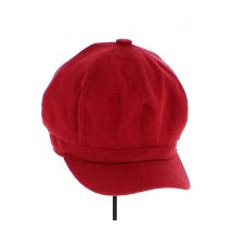 Casquette Gavroche Edy Rouge - Traclet - Taille unique - polyester coton viscose - Chine