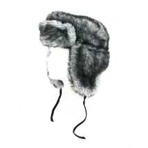 Chapka Russe Ushanka Grise - Traclet - 55 cm - Acrylique - France