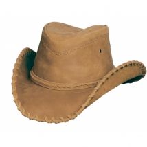 Chapeau Western / Country Sydney - Bullhide - Montecarlo Hat Co - Beige - S - 54/55 cm - Cuir - Colombie