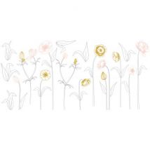 Wandaufkleber XL - Large flowers