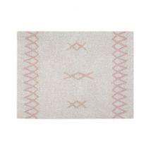 Waschbarer Teppich Atlas - Natural-Vintage Nude - 120 x 160 cm