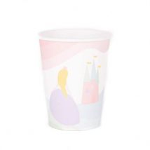 8 Pappbechern - Prinzessin