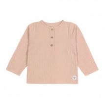 Mull Langarmhemd - Bio-Baumwolle - Powder pink