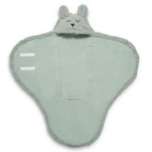 Einschlagdecke für Babyschale Bunny Ash Green