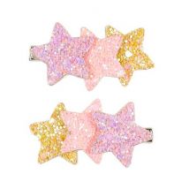 Souza for Kids - Haarspangen Wyke - Sterne - Gold & Rosa