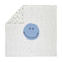 Kuscheldecke 100 x 100 cm Happy Rascals - Smile - Laessig