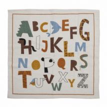 Baumwollteppich - Alphabet & Animaux