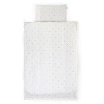 Childhome - Jersey Bettbezug und Kopfkissenbezug - 100x140 cm - Gold Dots