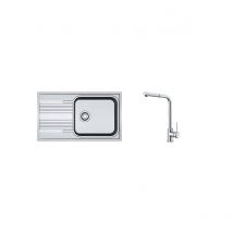 Franke - Pack Smart Srx611-86l + Mitigeur - Evier de Cuisine à Encastrer - Pack Smart Srx611-86l + Mitigeur Sirius Plus à Douchette - Inox 498012