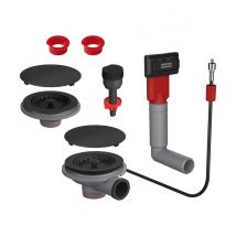 Franke - Vidage Auto Noir Mat - Sous Plan Double Cuves 90mm - Accessoire De Cuisine - Vidage Auto Noir Mat Franke - Vidage Auto Noir Mat - Sous Plan