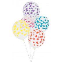 My little day - 5 hippe feestballonnen confetti - multicolor