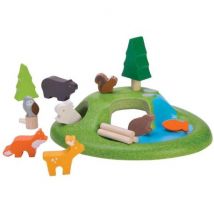 Plan Toys - Speelset - bosdieren