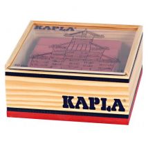 Kapla - Gekleurde Kapla plankjes - rood - 40 stuks