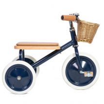Banwood - Blauwe driewieler met duwstang - Trike Navy blue