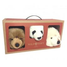 Wild & Soft - Bereleuke box met muurtrofeeën - Mini beren