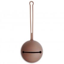 Mushie - Siliconen fopspeenhouder - Cloudy mauve