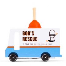 Candylab Toys - Houten speelgoedauto - Bob's Plumbing Truck