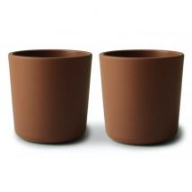 Mushie - Set van 2 bekertjes - Caramel