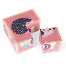 Janod - Mijn eerste houten blokken - Babydieren