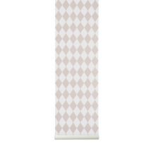 Ferm Living - Pastelkleurig behangpapier - Harlequin harlequin - rose / off white