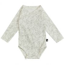 Mies & Co - Kimono rompertje met lange mouwen - Stiched bunny 74/80
