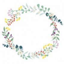 MIMI'lou - Muursticker Easy - bloemenkroon Liv