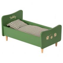 Maileg - Maileg Houten bed - Papa Teddy - Dusty green