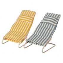 Maileg - Maileg Set van 2 strandstoelen - Muis