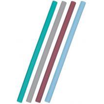 Minikoioi - Knappe Set van 4 herbruikbare rietjes - Boy mix