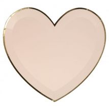 Meri Meri - Grote borden - Pink Heart