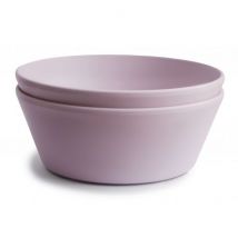 Mushie - Set van 2 ronde bowls - Soft Lilac
