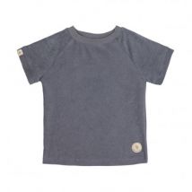 Laessig - T-shirt in terry badstof - Anthracite 74/80