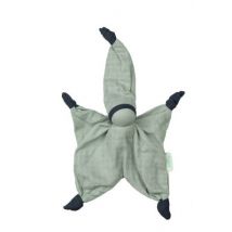 Hoppa - Knuffel Sisco - Bio katoen mousseline - Green