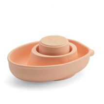 Plan Toys - Plan Toys badspeelgoed omkeerbare boot - Pastel oranje