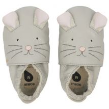 Bobux - Babyslofjes - Soft Sole - Squeek Light Grey S (3-9 maanden)