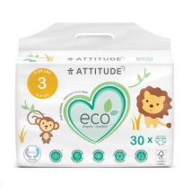Attitude - Ecologische wegwerpluiers - maat 3 midi (5-11kg) - 30 stuks
