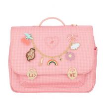 Jeune Premier - Schooltas It Bag Midi - Vichy Love Pink